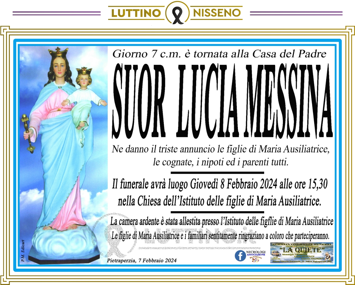 Suor Lucia Messina